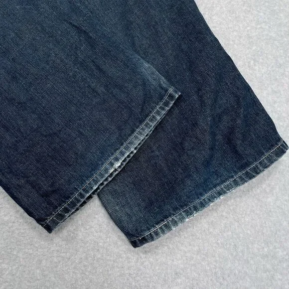 Vintage Levis Silvertab Baggy Jeans Mens 38 x 32 Straight Dark Flap Pockets Y2K